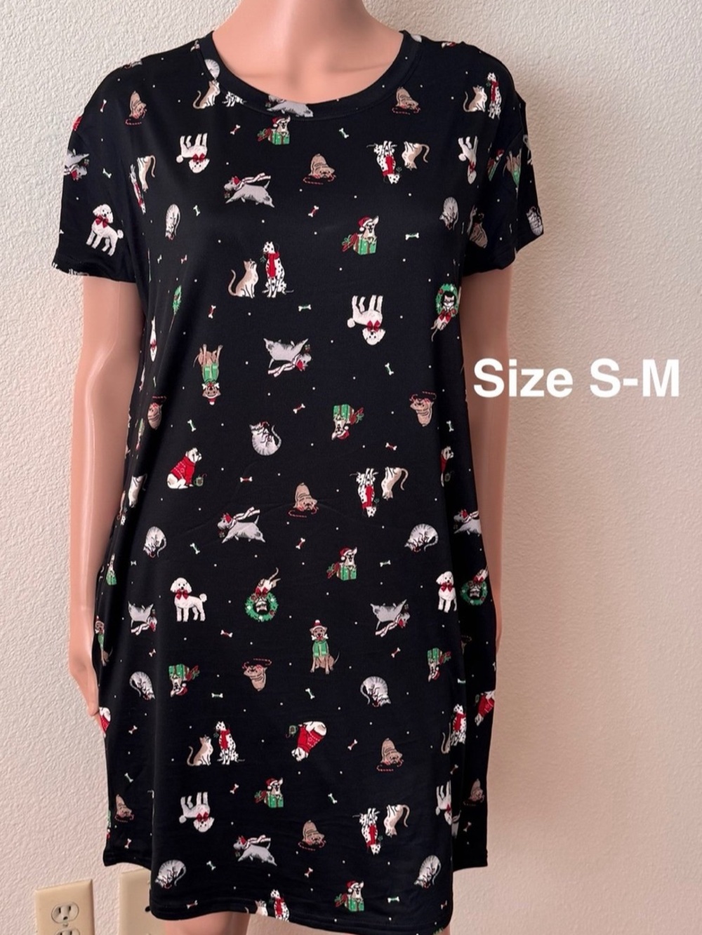 Joyspun Women's Dreamy Soft Collection Sleepshirt with Short Sleeves